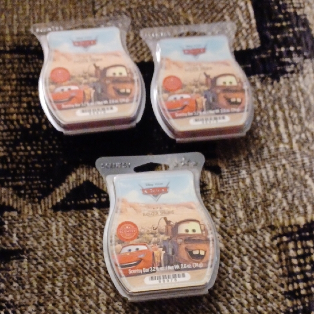4/$60 New Scentsy Disney "Cars: Radiator Springs" Aromatic Wax - Set Of 3 Bars